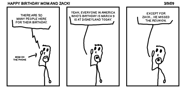 Happy Birthday Mom and Zack!
