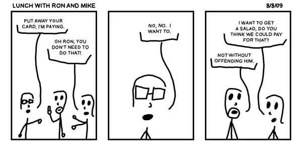 Lunch with Ron and Mike