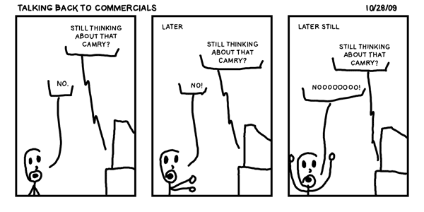 Talking Back to Commercials
