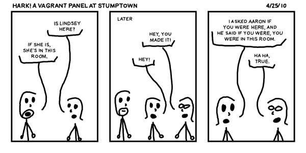 Hark! A Vagrant Panel at Stumptown