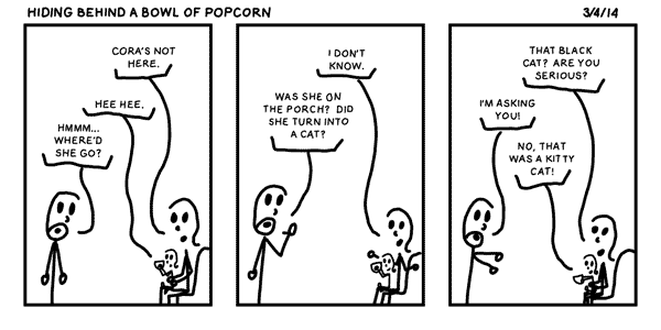 Hiding Behind a Bowl of Popcorn