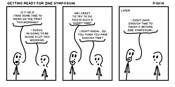 Getting Ready for Zine Symposium