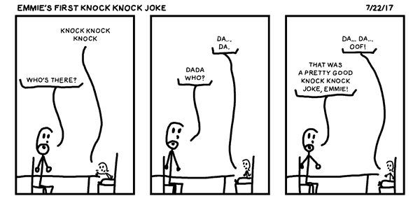Emmie’s First Knock Knock Joke