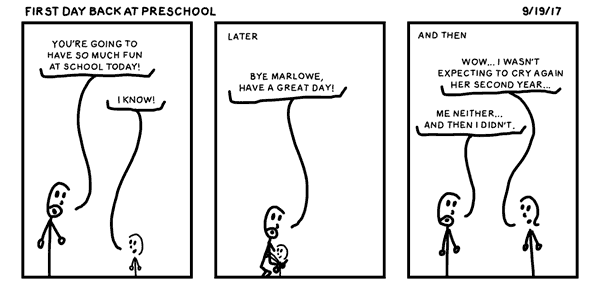 First Day Back at Preschool