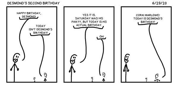 Desmond’s Second Birthday