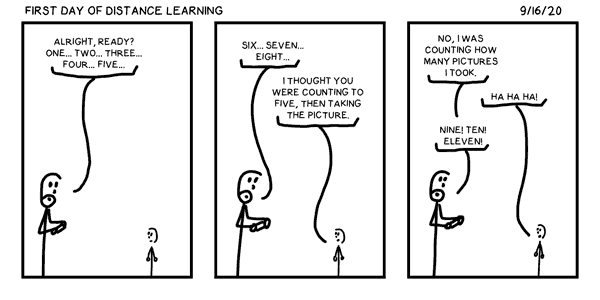 First Day of Distance Learning
