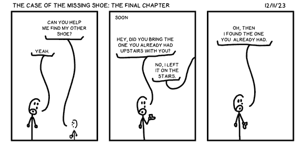 The Case of the Missing Shoe: The Final Chapter